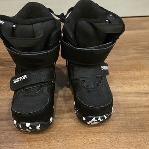 Burton Kids Black and White Boots